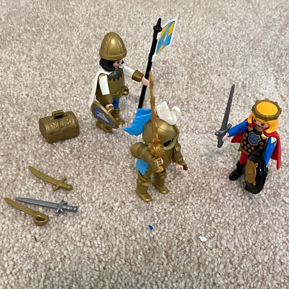 Playmobil Set of Three Knights Medieval - Picture 1 of 5
